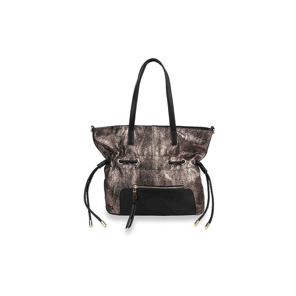 Bronze Sparkling Drawstring Tote Handbag
